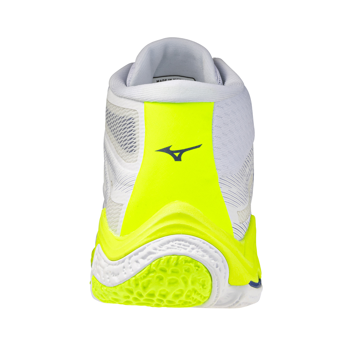 MIZUNO WAVE LIGHTNING ELITE MID WHITE LIGHTY ELLOW DAZZLING BLU