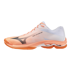 foto MIZUNO WAVE LIGHTNING PRO FLAMINGO CORAL CARBON WHITE